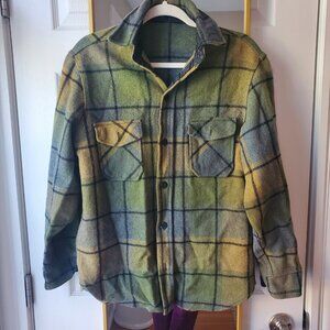 Vintage Plaid Green Flannel